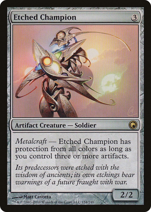 Etched Champion (SOM-154)  Foil