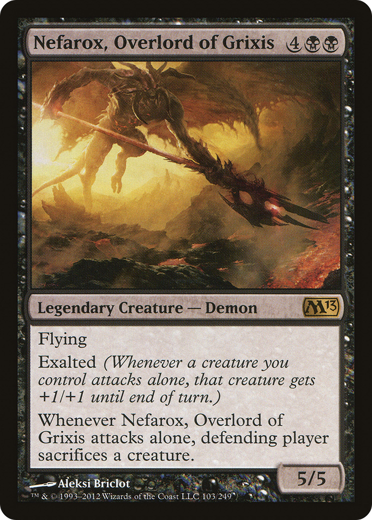 Nefarox, Overlord of Grixis (M13-103)  Foil