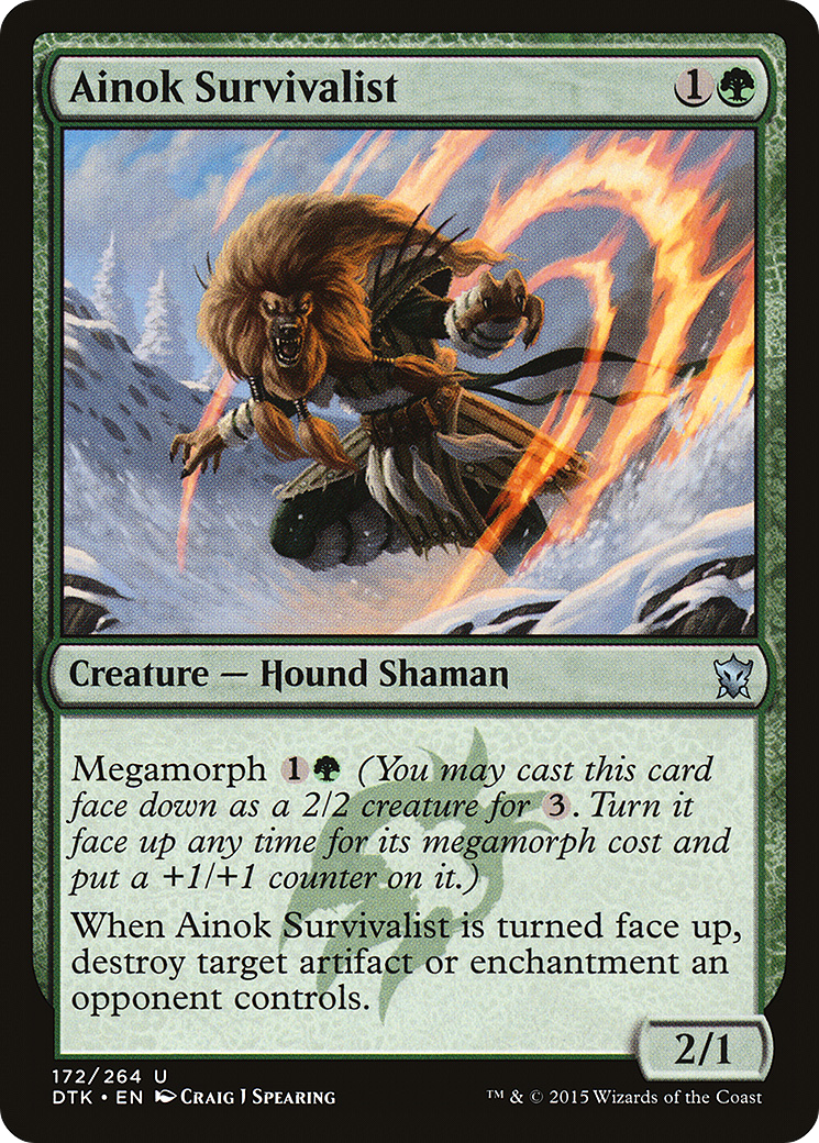 Ainok Survivalist (DTK-172)  Foil