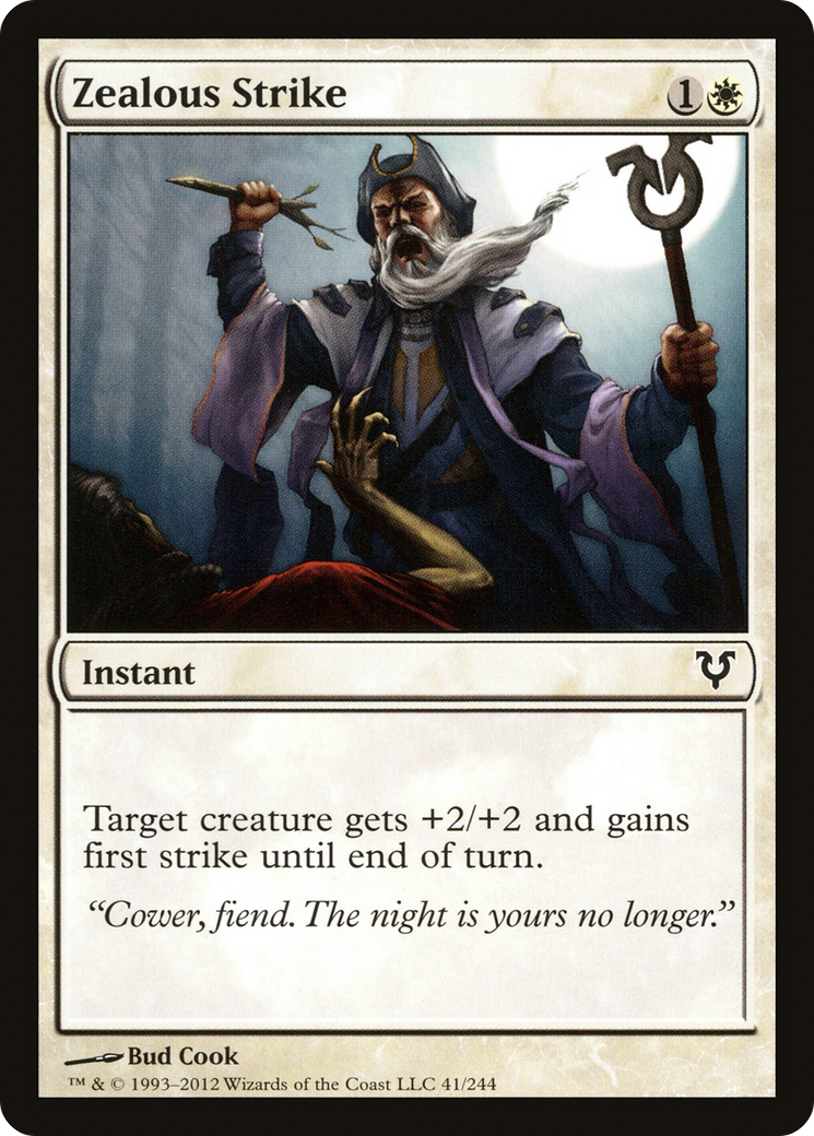 Zealous Strike (AVR-041)  Foil