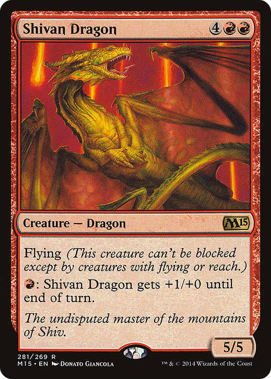 Shivan Dragon (M15-281)  Foil