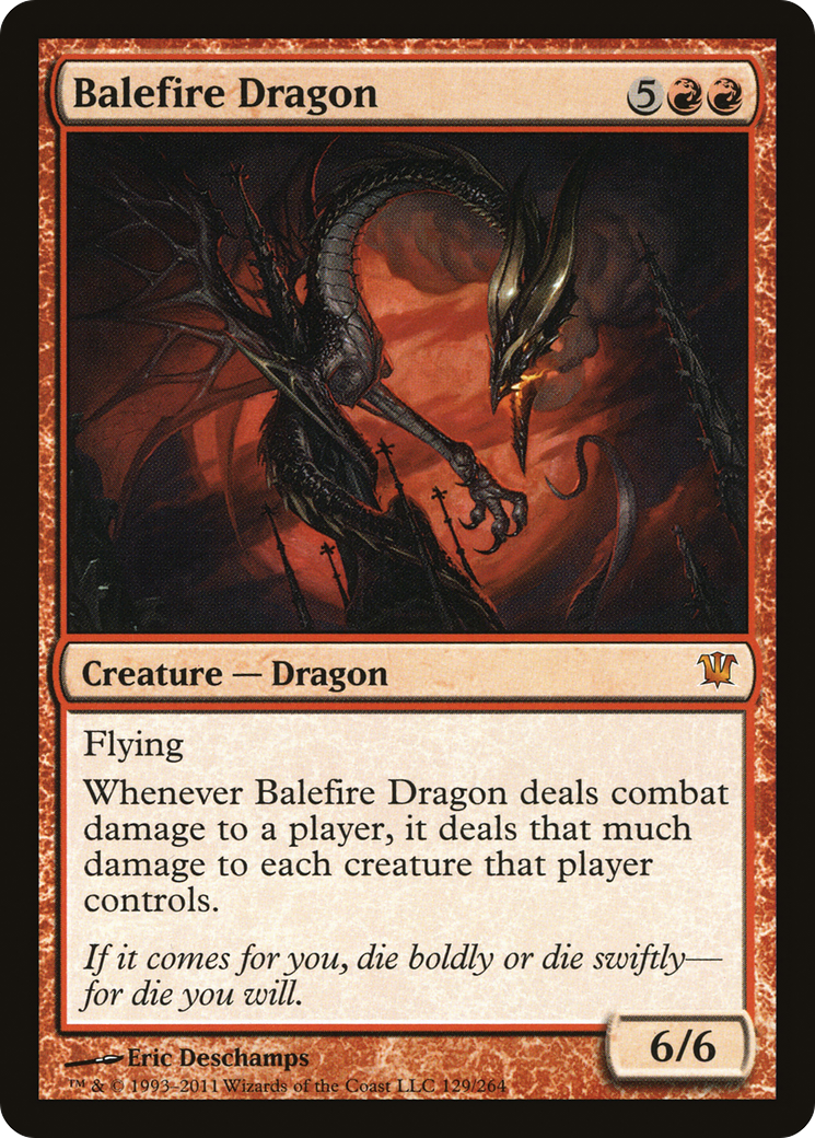 Balefire Dragon (ISD-129)  Foil