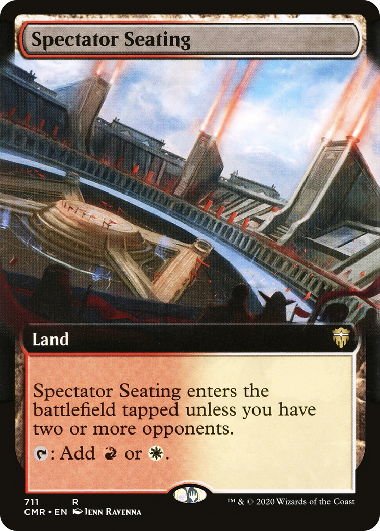Spectator Seating (Extended Art) (CMR-711)  Foil