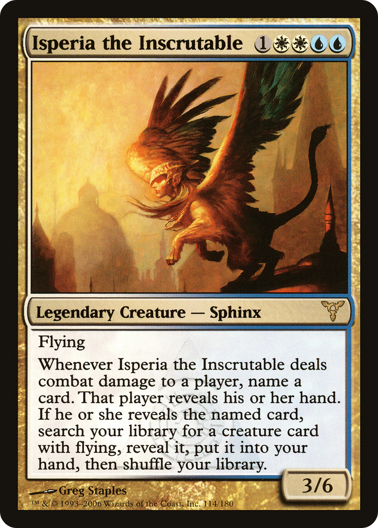 Isperia the Inscrutable (DIS-114)  Foil