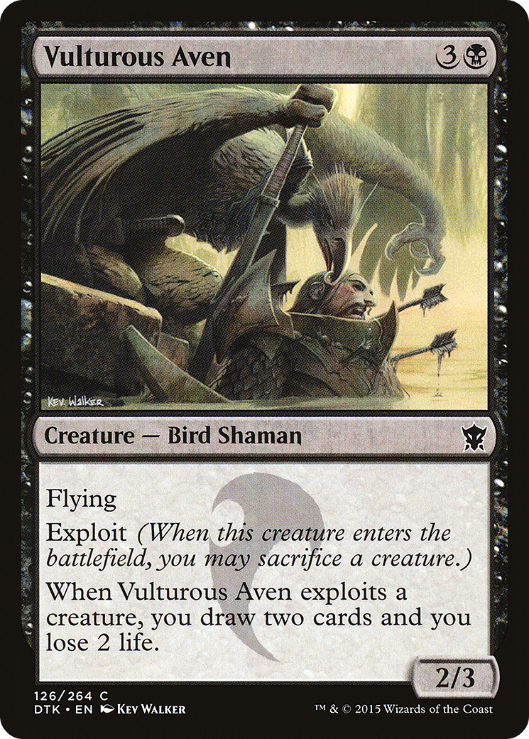 Vulturous Aven (DTK-126)  Foil