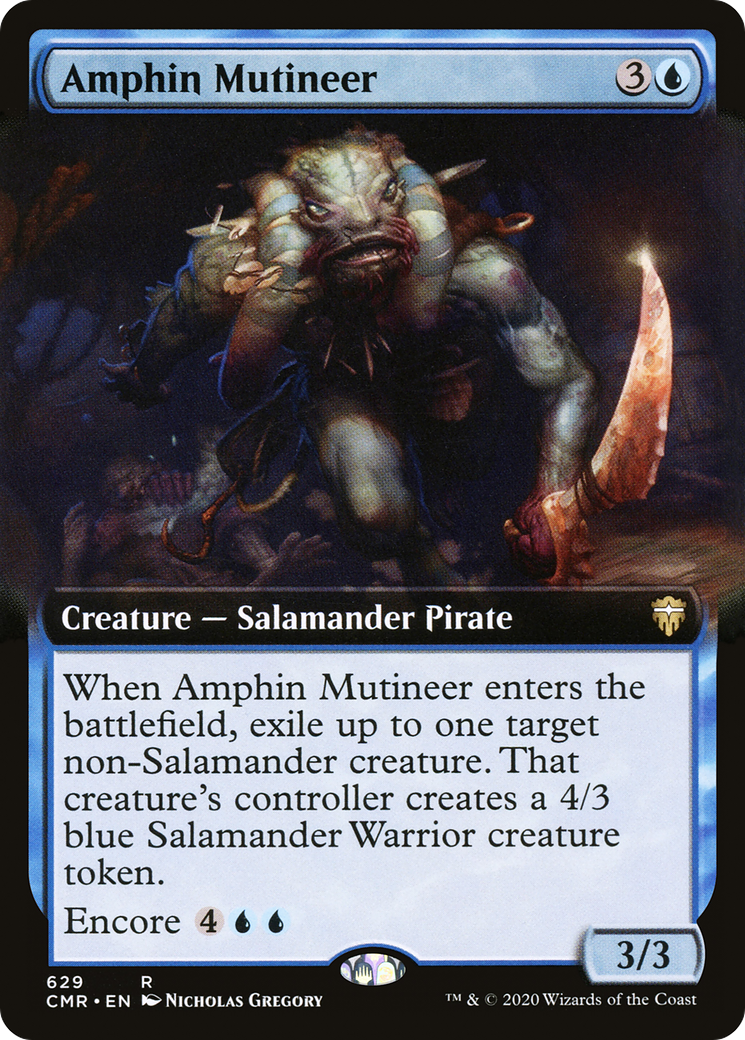 Amphin Mutineer (Extended Art) (CMR-629)  Foil