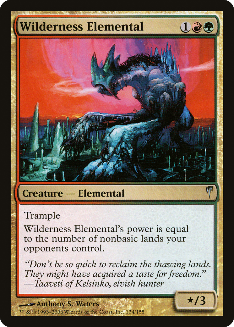 Wilderness Elemental (CSP-134)  Foil