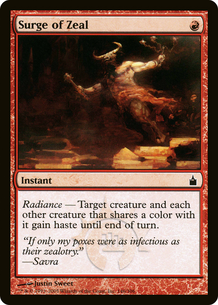 Surge of Zeal (RAV-146)  Foil