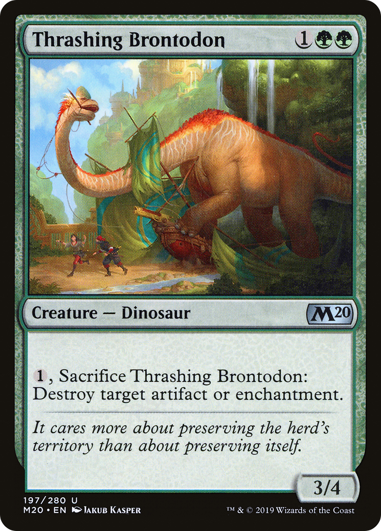 Thrashing Brontodon (M20-197)