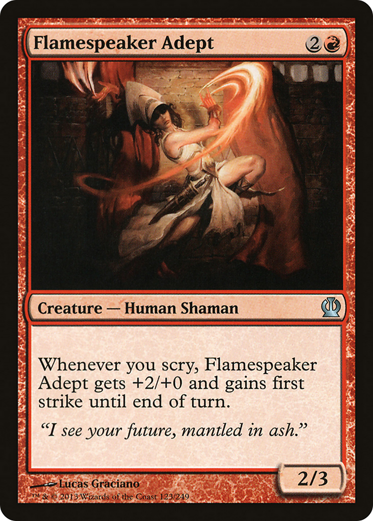 Flamespeaker Adept (THS-123)  Foil