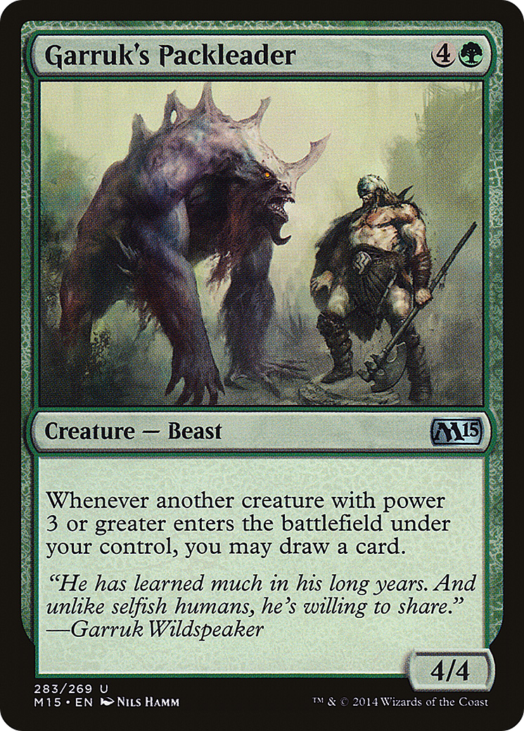 Garruk's Packleader (M15-283)  Foil