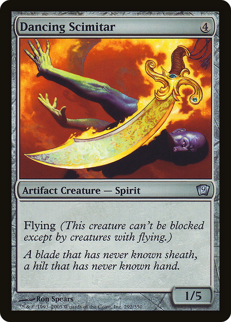 Dancing Scimitar (9ED-292)  Foil