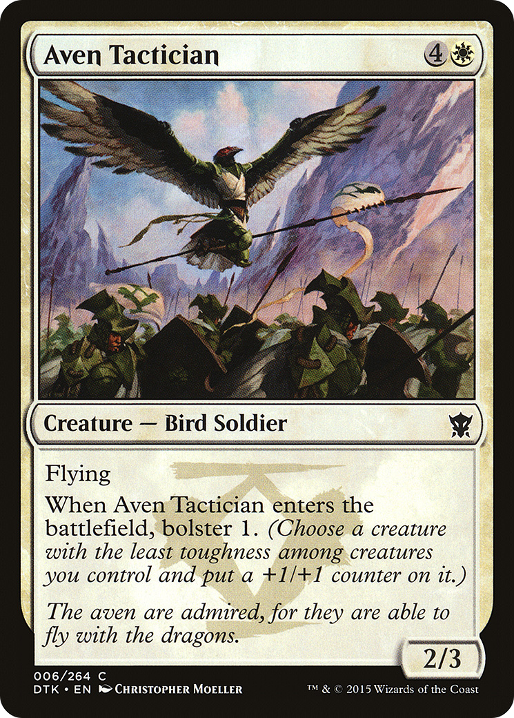 Aven Tactician (DTK-006)  Foil