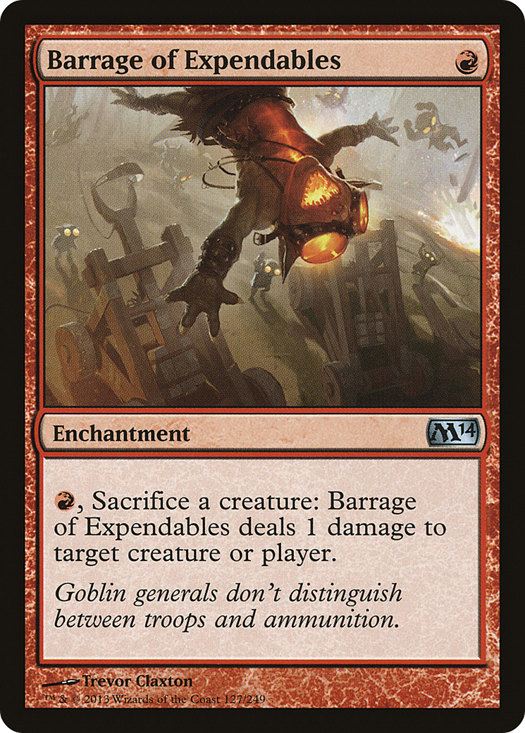 Barrage of Expendables (M14-127)  Foil