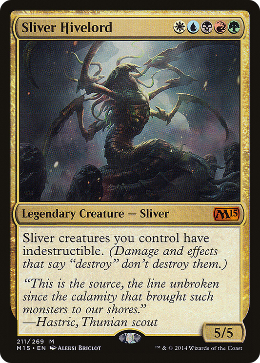 Sliver Hivelord (M15-211)  Foil