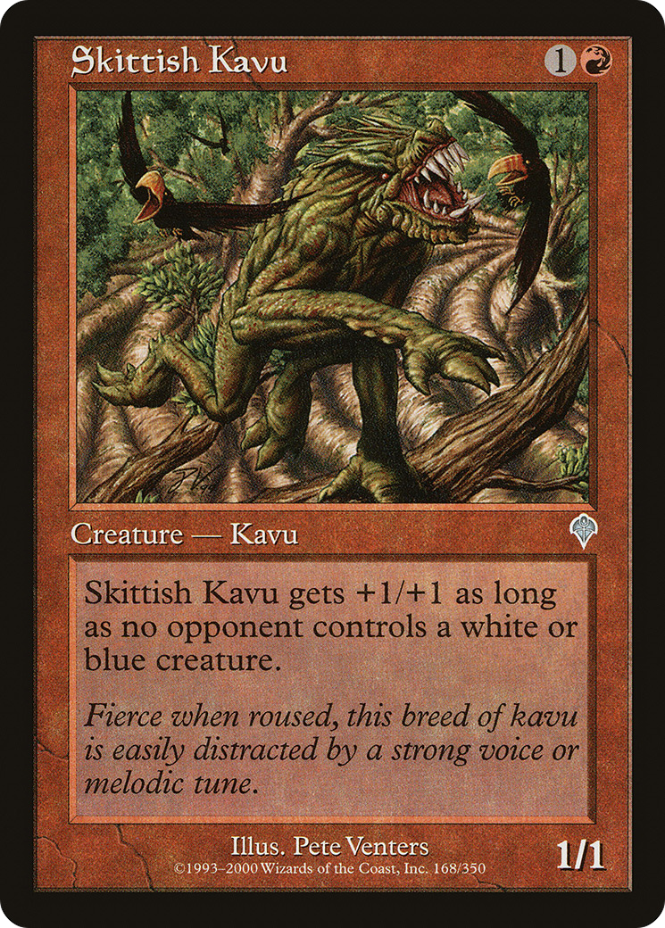 Skittish Kavu (INV-168)  Foil