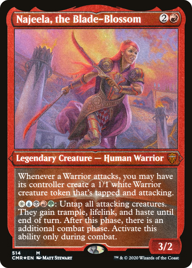Najeela, the Blade-Blossom (Foil Etched) (CMR-514)  Foil