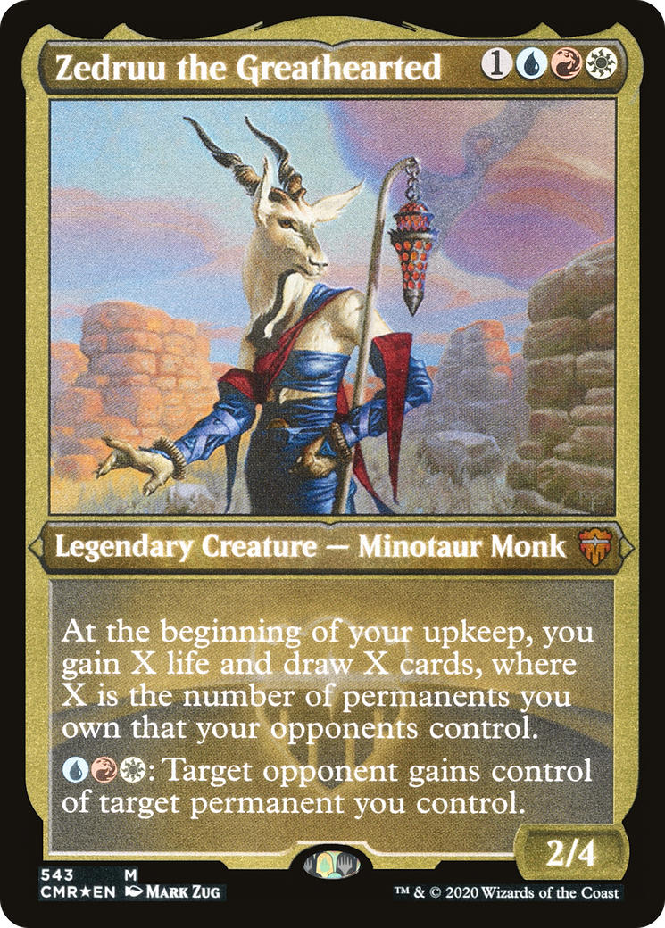 Zedruu the Greathearted (Foil Etched) (CMR-543)  Foil
