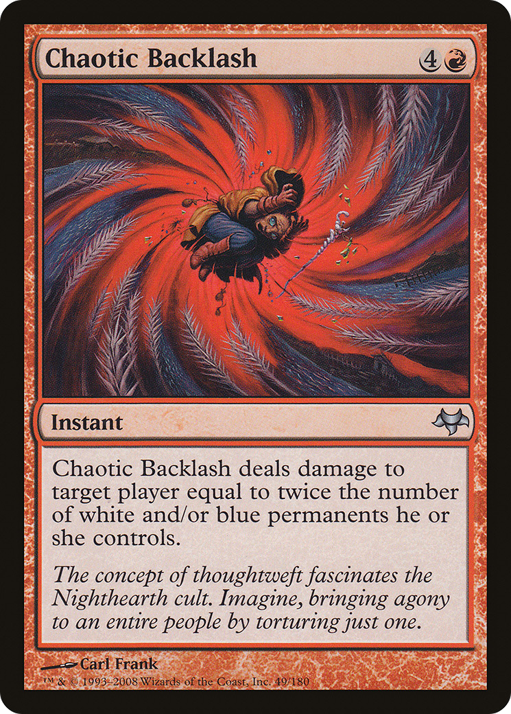 Chaotic Backlash (EVE-049)  Foil