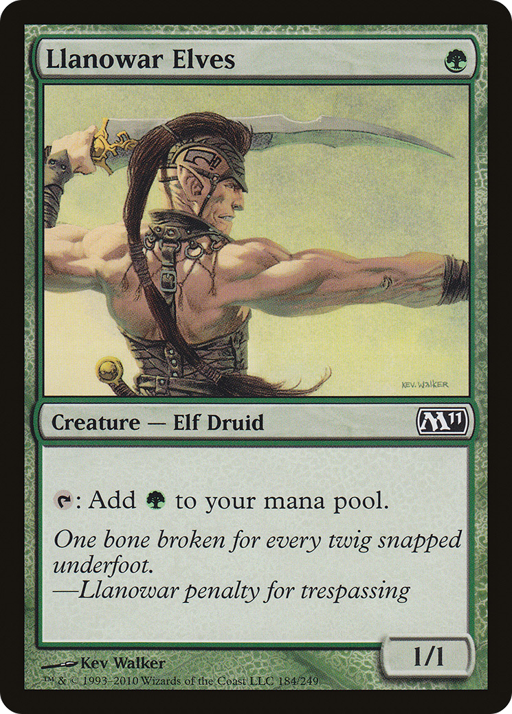 Llanowar Elves (M11-184)  Foil