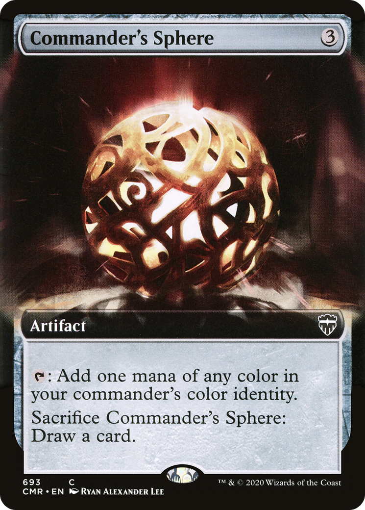 Commander's Sphere (Extended Art) (CMR-693)  Foil