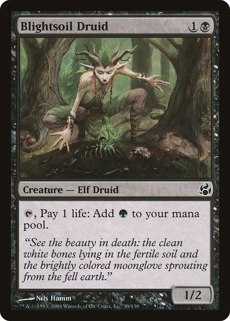 Blightsoil Druid (MOR-059)  Foil