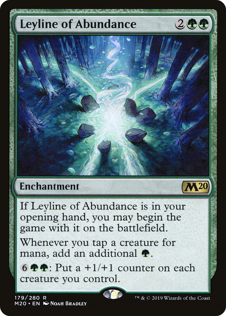 Leyline of Abundance (M20-179)  Foil