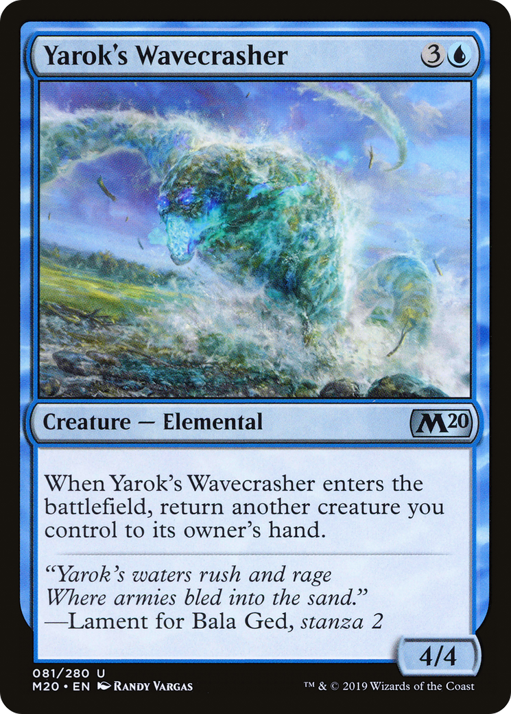 Yarok's Wavecrasher (M20-081)  Foil