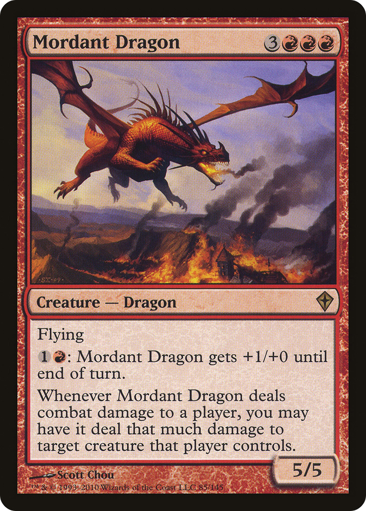 Mordant Dragon (WWK-085)  Foil