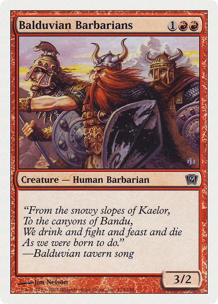 Balduvian Barbarians (9ED-174)  Foil