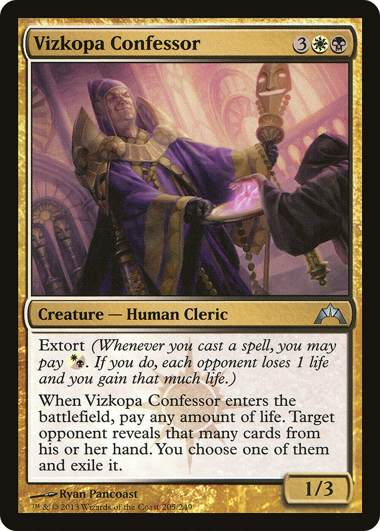 Vizkopa Confessor (GTC-205)  Foil