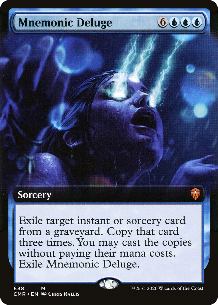 Mnemonic Deluge (Extended Art) (CMR-638)  Foil