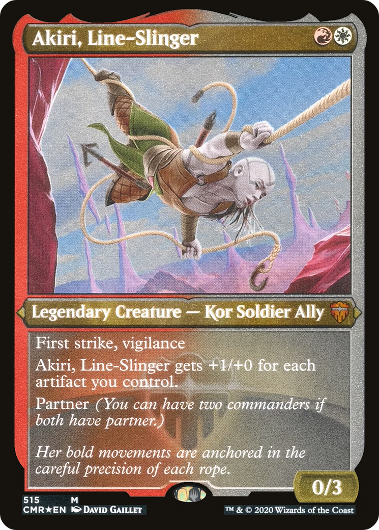 Akiri, Line-Slinger (Foil Etched) (CMR-515)  Foil