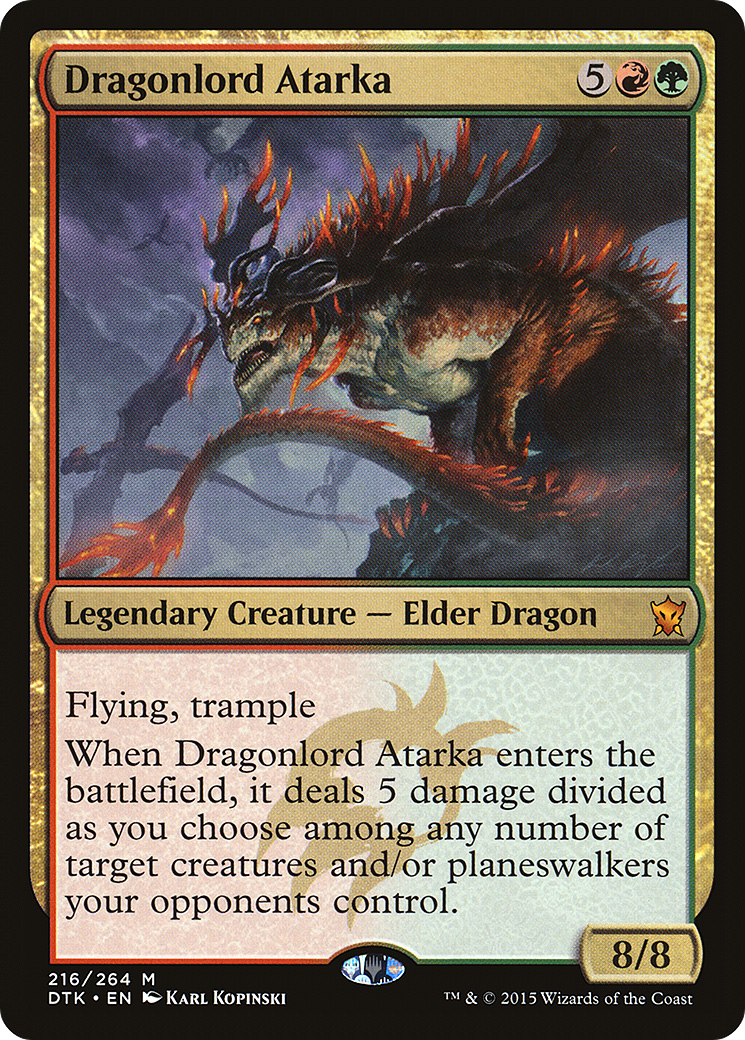 Dragonlord Atarka (DTK-216)  Foil
