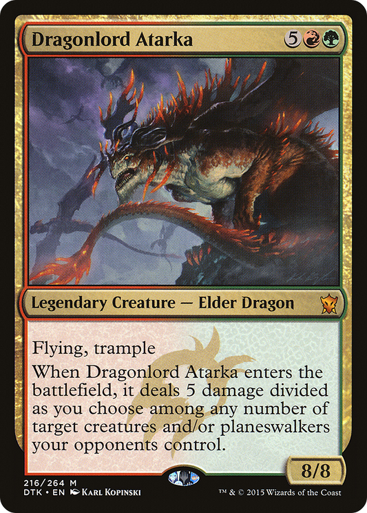 Dragonlord Atarka (DTK-216)  Foil