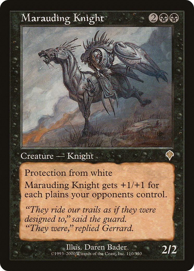 Marauding Knight (INV-110)  Foil