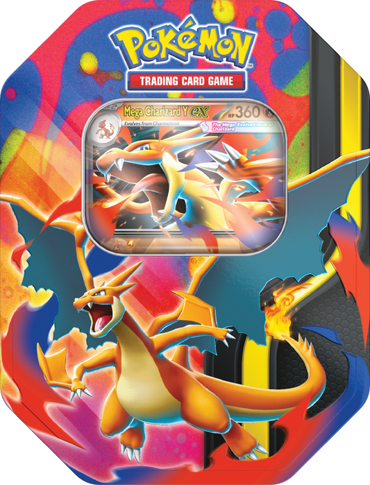 POKEMON MEGA CHARIZARD TIN MEGA CHARIZARD Y EX