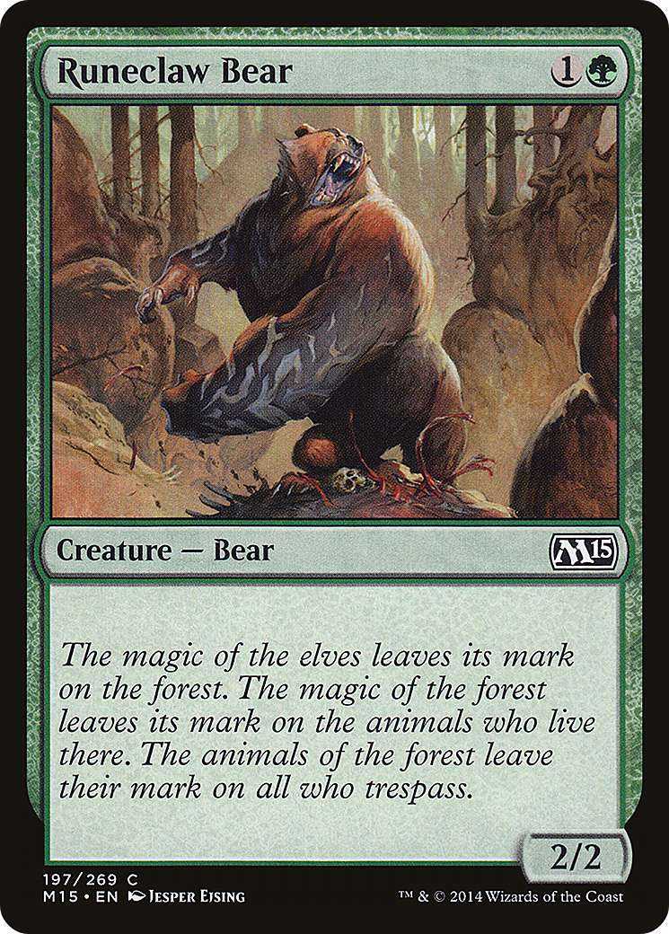 Runeclaw Bear (M15-197)  Foil