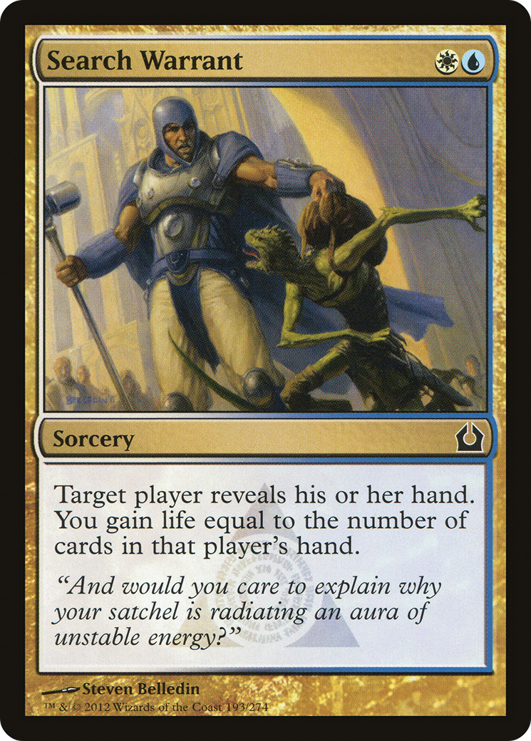 Search Warrant (RTR-193)  Foil