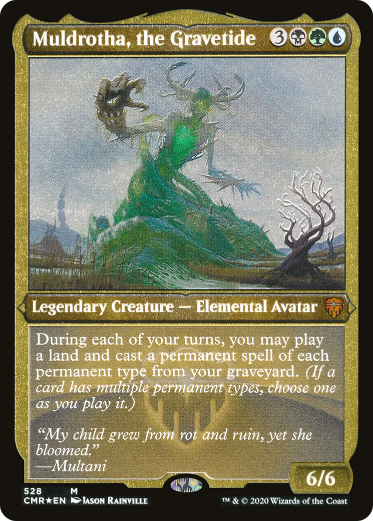 Muldrotha, the Gravetide (Foil Etched) (CMR-528)  Foil