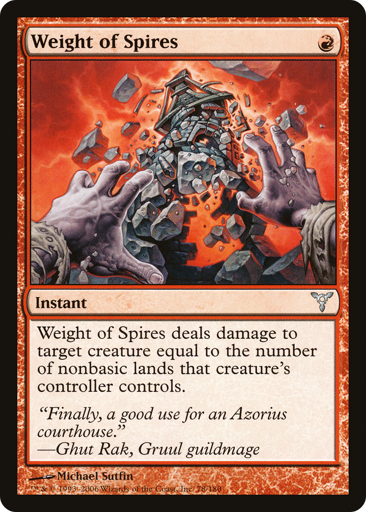 Weight of Spires  Foil