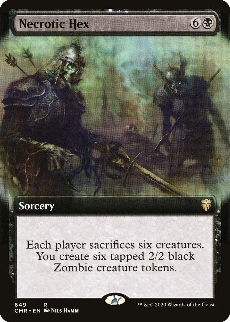 Necrotic Hex (Extended Art) (CMR-649)  Foil