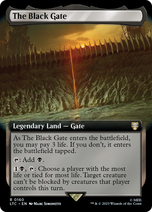 The Black Gate (LTC-160) - Tales of Middle-earth Commander: (Extended Art)