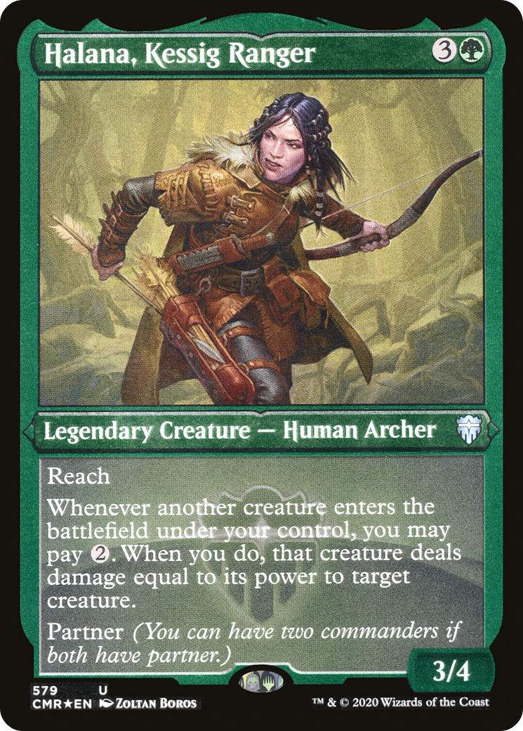 Halana, Kessig Ranger (Foil Etched) (CMR-579)  Foil