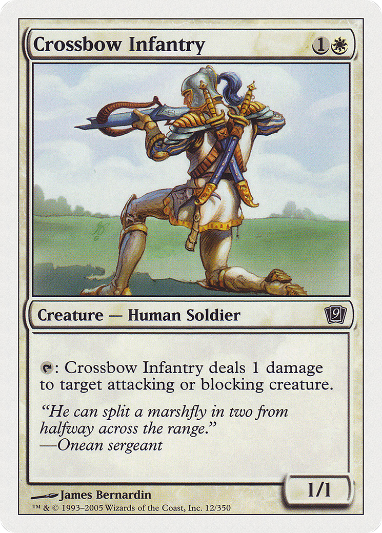 Crossbow Infantry (9ED-012)  Foil