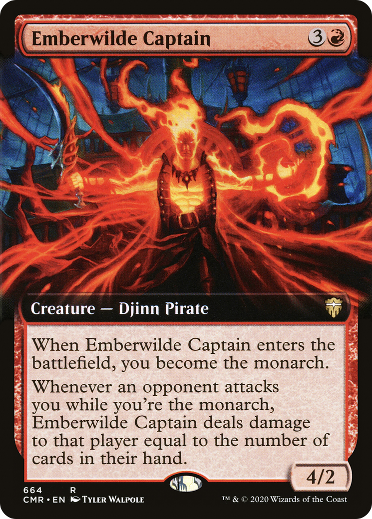 Emberwilde Captain (Extended Art) (CMR-664)  Foil
