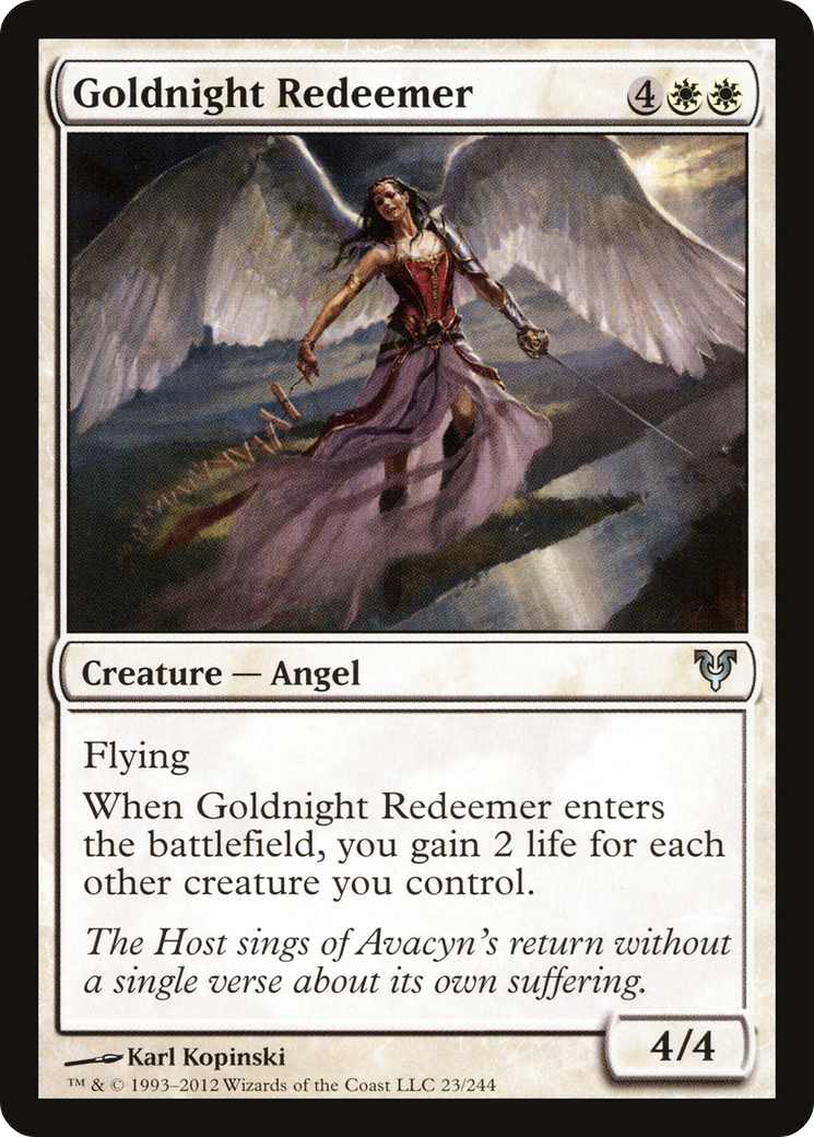 Goldnight Redeemer (AVR-023)  Foil