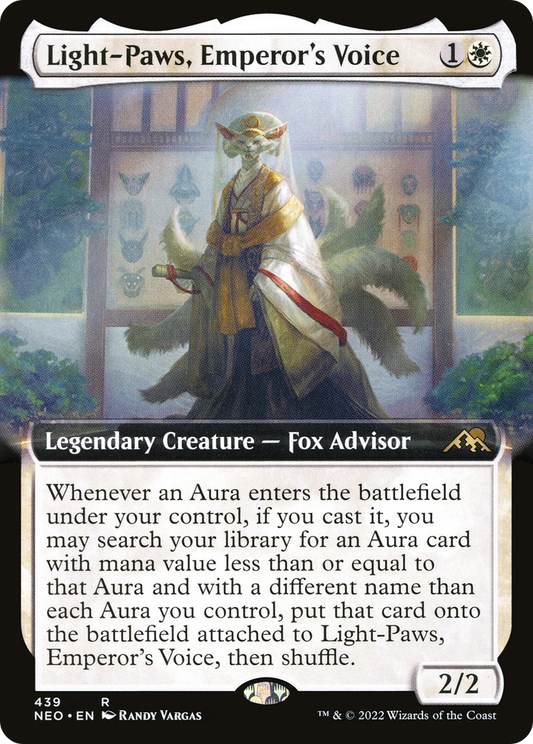 Light-Paws, Emperor's Voice (NEO-439) - Kamigawa: Neon Dynasty: (Extended Art)
