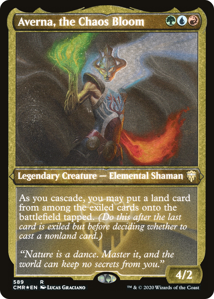 Averna, the Chaos Bloom (Foil Etched) (CMR-589)  Foil