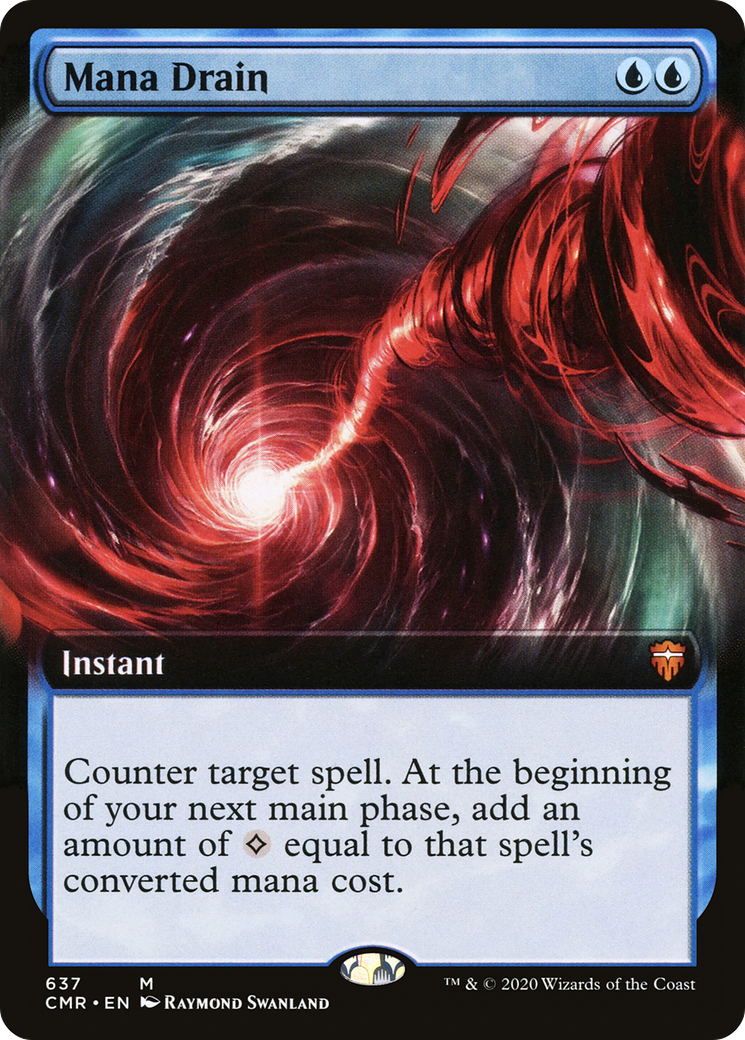 Mana Drain (Extended Art) (CMR-637)